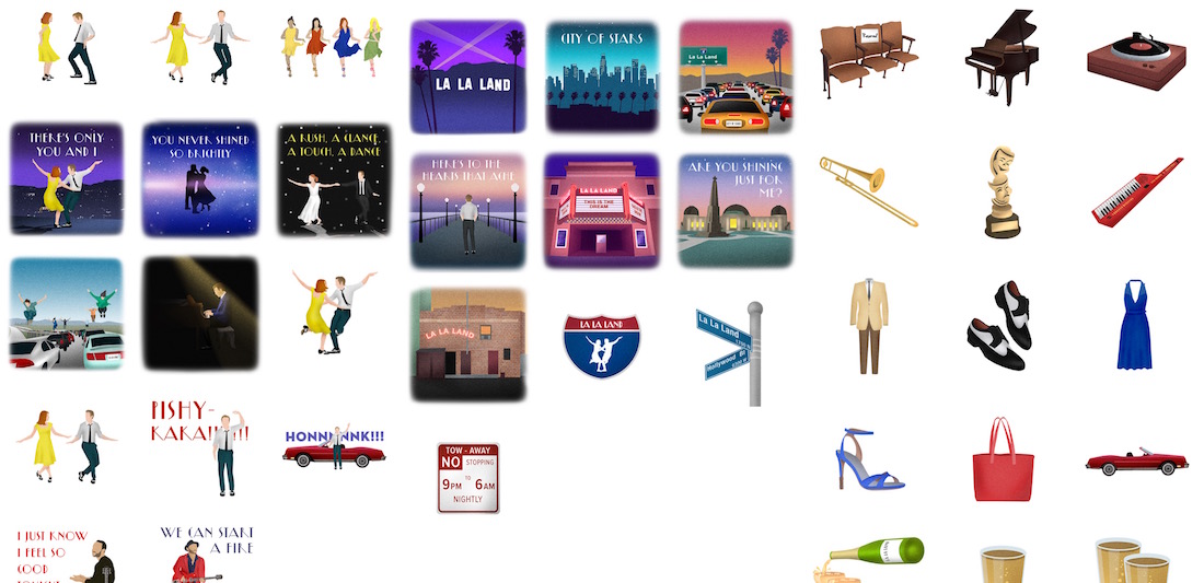 Los stickers de La La Land para iMessage se pueden